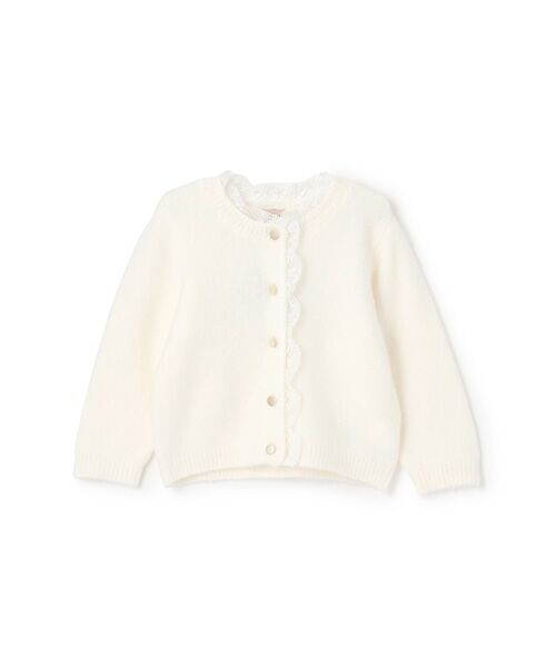 petit main / プティマイン カーディガン・ボレロ | 【リンク】レースカーディガン（アイボリ-）