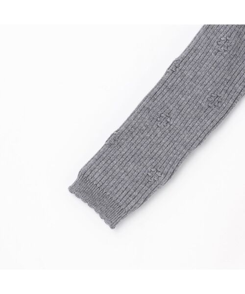 petit main / プティマイン チュニック | 【フワもちっと】ニットペプラムチュールチュニック | 詳細10