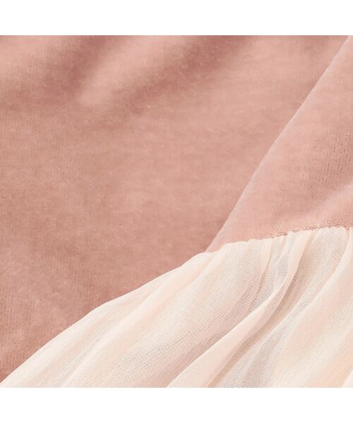 petit main / プティマイン ミニ丈・ひざ丈ワンピース | パフ袖シフォンワンピース | 詳細14