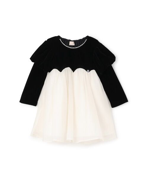 petit main / プティマイン ミニ丈・ひざ丈ワンピース | パフ袖シフォンワンピース | 詳細6