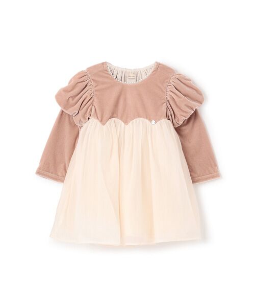 petit main / プティマイン ミニ丈・ひざ丈ワンピース | パフ袖シフォンワンピース | 詳細7