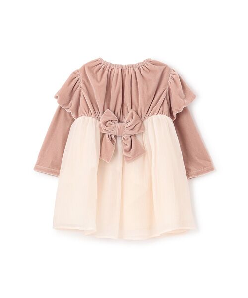 petit main / プティマイン ミニ丈・ひざ丈ワンピース | パフ袖シフォンワンピース | 詳細8