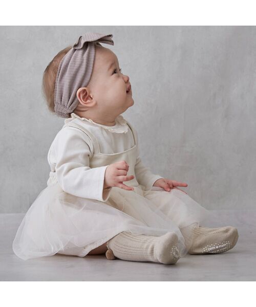 petit main / プティマイン ロンパース | チュールOPロンパース | 詳細1