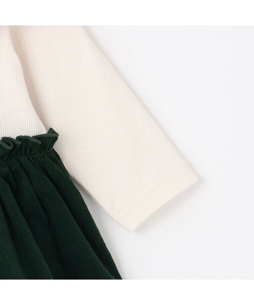 petit main / プティマイン ロンパース | フリル襟付きチェックOPロンパース | 詳細12