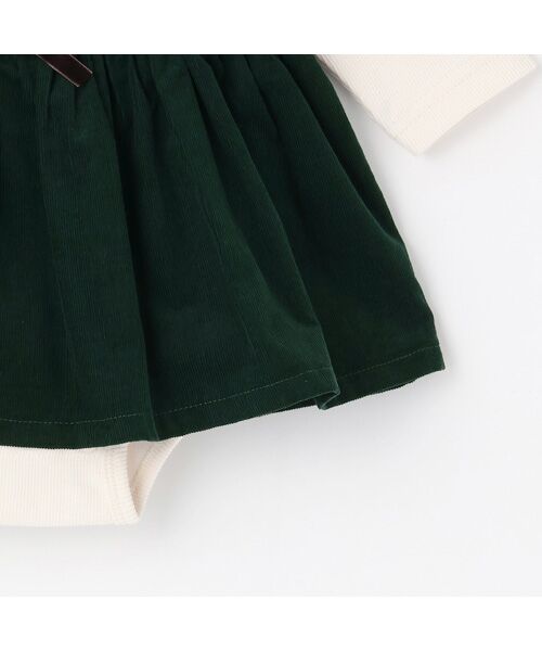 petit main / プティマイン ロンパース | フリル襟付きチェックOPロンパース | 詳細13