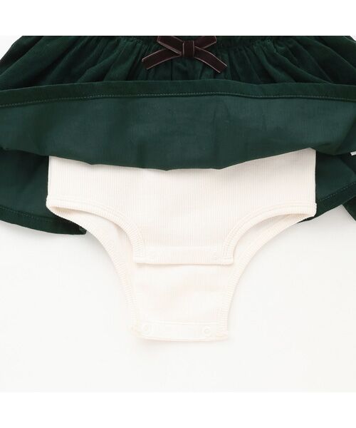 petit main / プティマイン ロンパース | フリル襟付きチェックOPロンパース | 詳細14