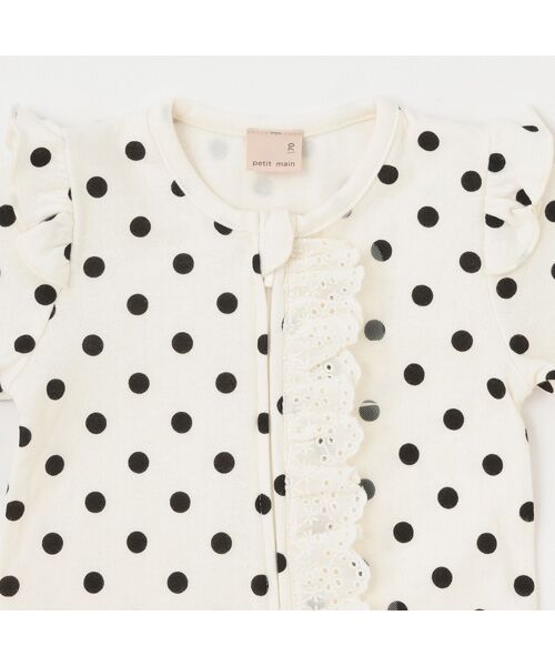 petit main / プティマイン ロンパース | レースフリルカバーオール | 詳細2