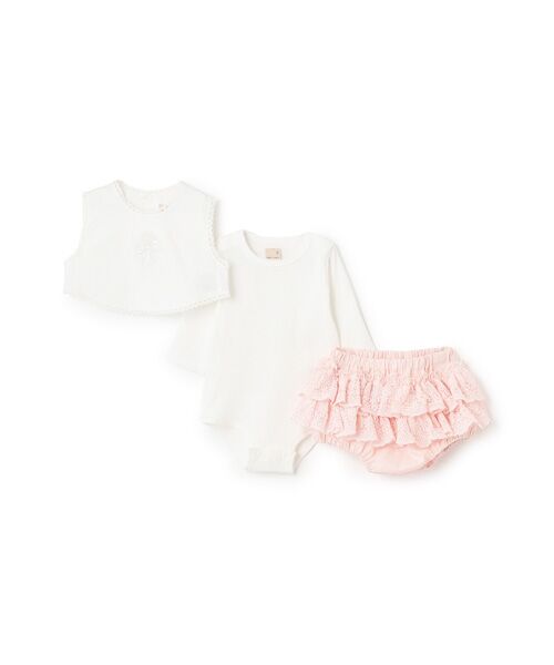 petit main / プティマイン ロンパース | ベスト付きロンパース＋フリパンセット | 詳細2