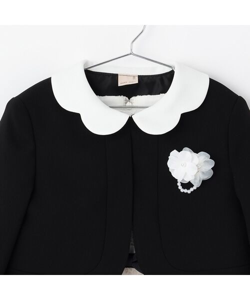 petit main / プティマイン ミニ丈・ひざ丈ワンピース | ジャガードリボンOP+襟付JKセット | 詳細11