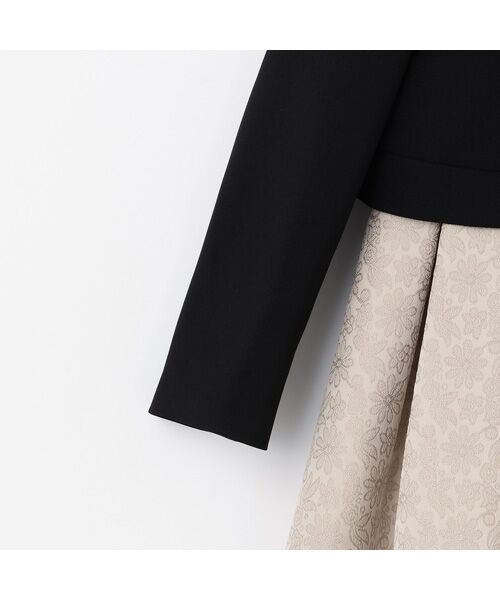 petit main / プティマイン ミニ丈・ひざ丈ワンピース | ジャガードリボンOP+襟付JKセット | 詳細13