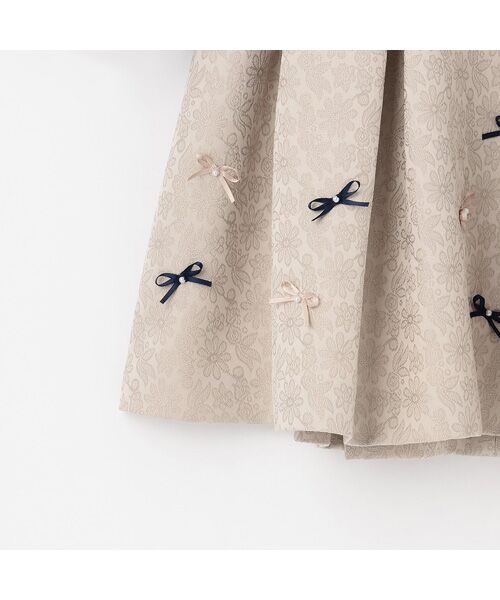 petit main / プティマイン ミニ丈・ひざ丈ワンピース | ジャガードリボンOP+襟付JKセット | 詳細16