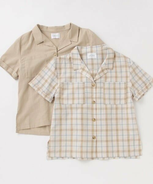 petit main / プティマイン シャツ・ブラウス | 開衿半袖シャツ | 詳細8