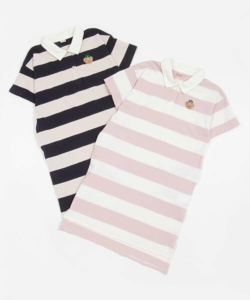 petit main / プティマイン ミニ丈・ひざ丈ワンピース | 【リンク】ポロワンピース(ジュニア) | 詳細9