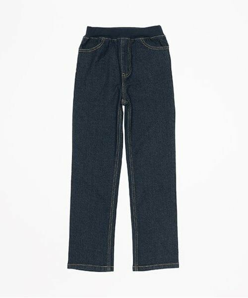 petit main / プティマイン その他パンツ | 【リンク】デニムストレートパンツ(ジュニア)（紺）