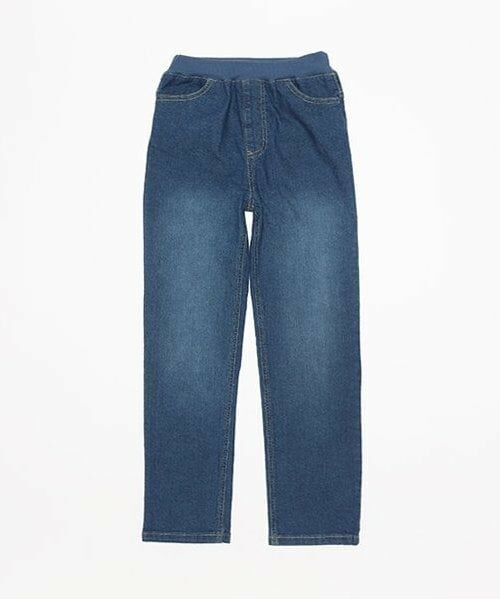 petit main / プティマイン その他パンツ | 【リンク】デニムストレートパンツ(ジュニア)（ブルー）