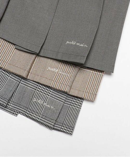 petit main / プティマイン ショート・ハーフ・半端丈パンツ | 【リンク】ダブルウエストプリーツスカパン(ジュニア) | 詳細4