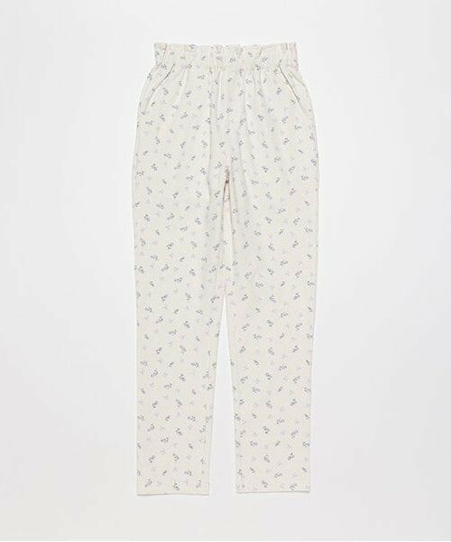 petit main / プティマイン その他パンツ | 【スマイル/リンク】リボン刺しゅうロングPT（ラベンダー）