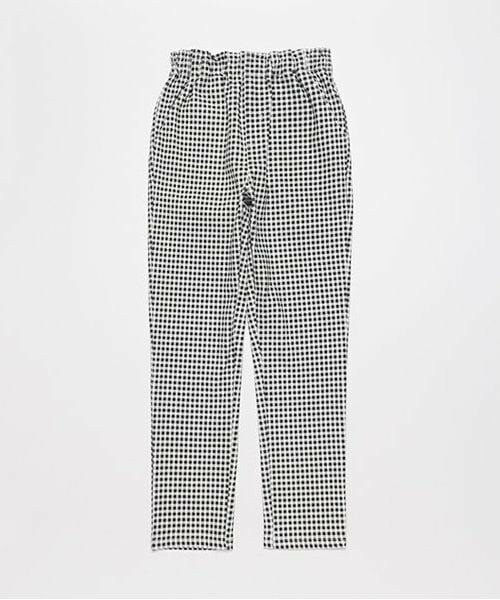 petit main / プティマイン その他パンツ | 【スマイル/リンク】リボン刺しゅうロングPT（チャコール）