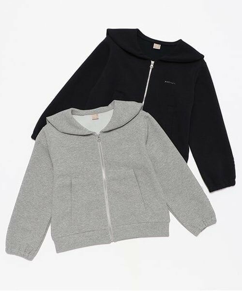 petit main / プティマイン カーディガン・ボレロ | 【防汚加工/リンク】セーラーZIP羽織り(ジュニアサイズ) | 詳細9