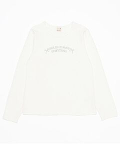 petit main / プティマイン Tシャツ | 【リンク】キラキラモチーフ長T(ジュニア)
