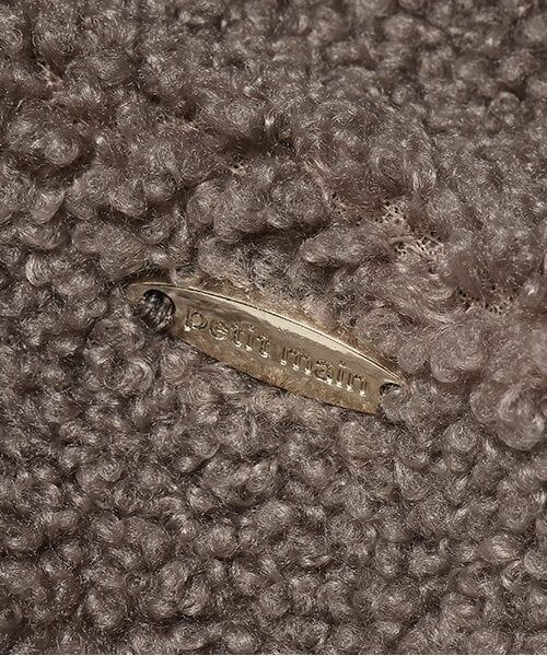 petit main / プティマイン カーディガン・ボレロ | 【リンク】ボアジップ羽織り(ジュニア) | 詳細3