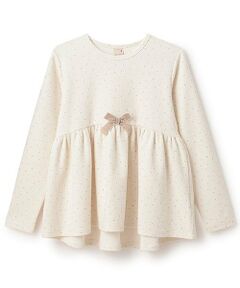 petit main / プティマイン その他トップス | 【スマイル/防汚】リボンカットチュニック(ジュニアサイズ)