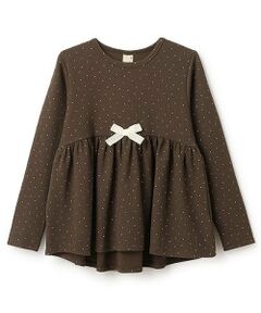 petit main / プティマイン その他トップス | 【スマイル/防汚】リボンカットチュニック(ジュニアサイズ)