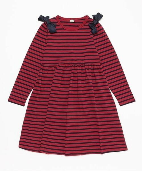 petit main / プティマイン ミニ丈・ひざ丈ワンピース | 【GOODPRICE】カットワンピース(ジュニアサイズ)（赤）