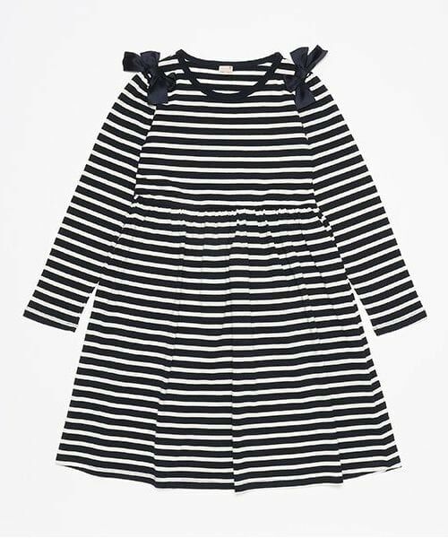 petit main / プティマイン ミニ丈・ひざ丈ワンピース | 【GOODPRICE】カットワンピース(ジュニアサイズ)（ボーダー）