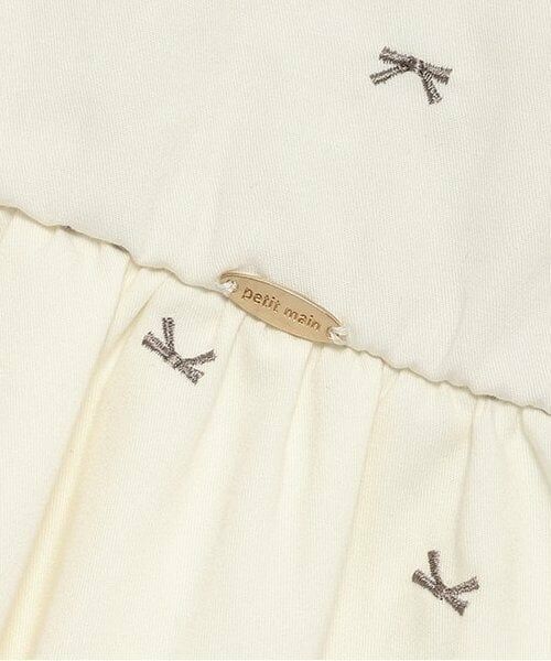 petit main / プティマイン ミニ丈・ひざ丈ワンピース | 【リンク】リボン刺繍ワンピース(ジュニア) | 詳細5