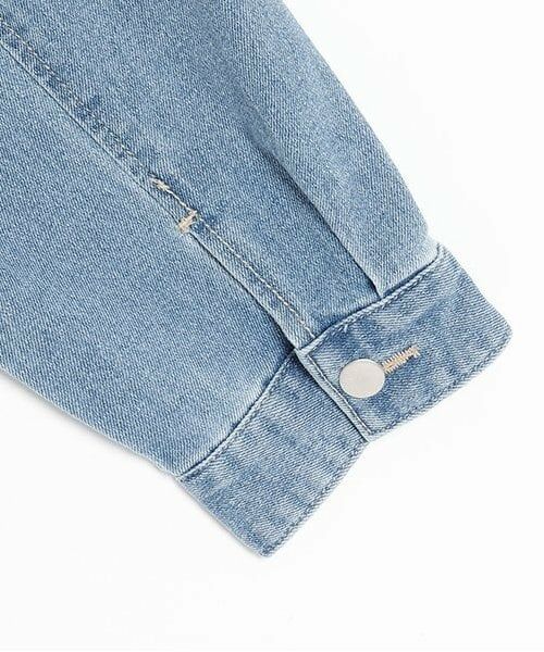 petit main / プティマイン ブルゾン | 【リンク】デニムフリルジャケット(ジュニア) | 詳細5