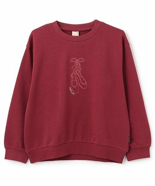 petit main / プティマイン スウェット | 【プティプラ】girlsトレーナー(ジュニアサイズ)（赤）