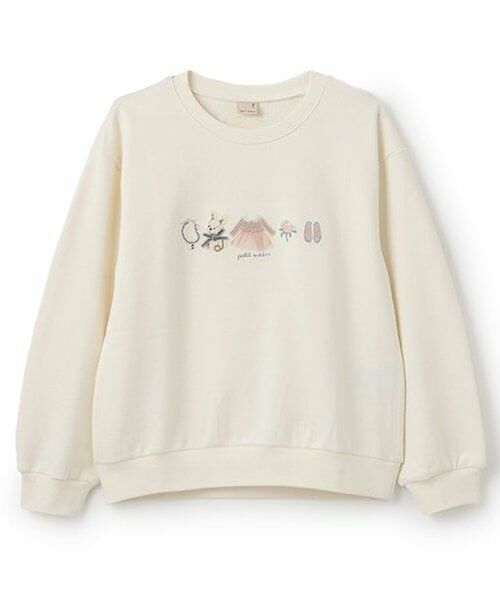 petit main / プティマイン スウェット | 【リンク】アソートモチーフトレーナー(ジュニア)（アイボリー）