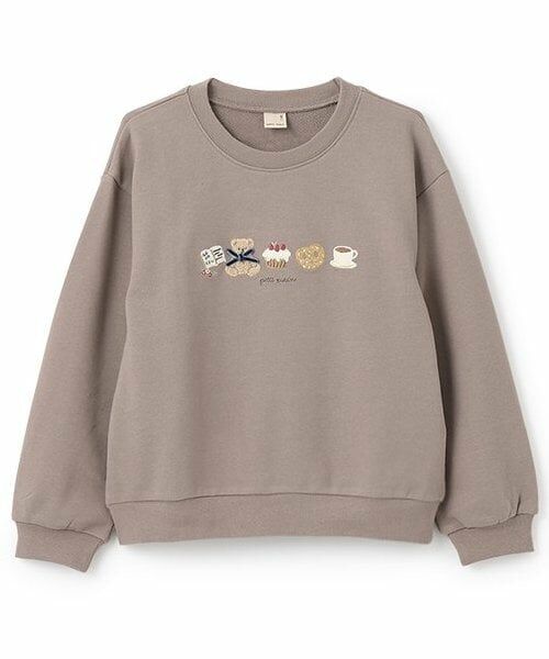 petit main / プティマイン スウェット | 【リンク】アソートモチーフトレーナー(ジュニア)（モカ茶）