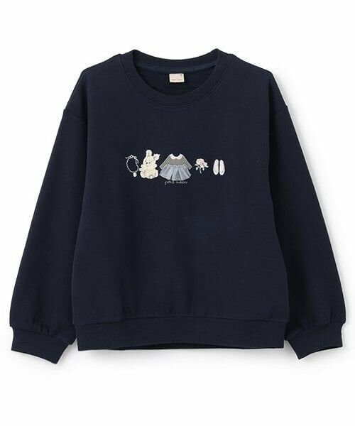 petit main / プティマイン スウェット | 【リンク】アソートモチーフトレーナー(ジュニア)（紺）