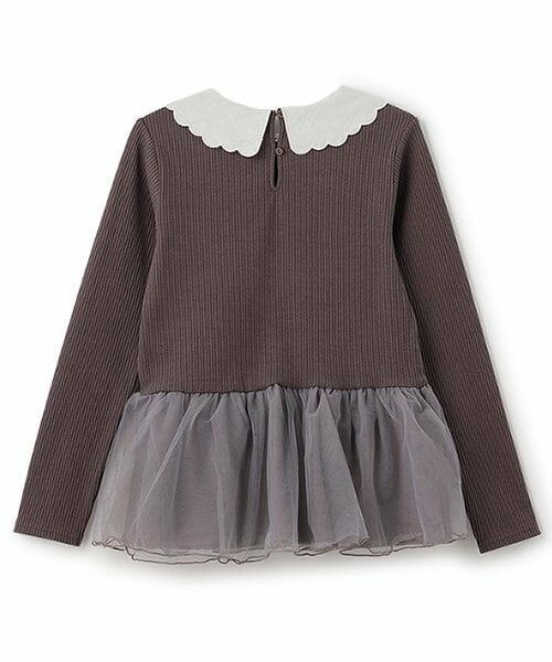 petit main / プティマイン その他トップス | 【リンク】えりレースチュールチュニック(ジュニア) | 詳細1