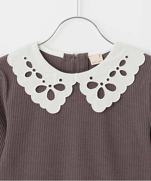petit main / プティマイン その他トップス | 【リンク】えりレースチュールチュニック(ジュニア) | 詳細2
