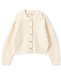 petit main / プティマイン カーディガン・ボレロ | 【リンク】衿ニットカーディガン(ジュニア)