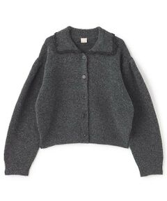 petit main / プティマイン カーディガン・ボレロ | 【リンク】衿ニットカーディガン(ジュニア)