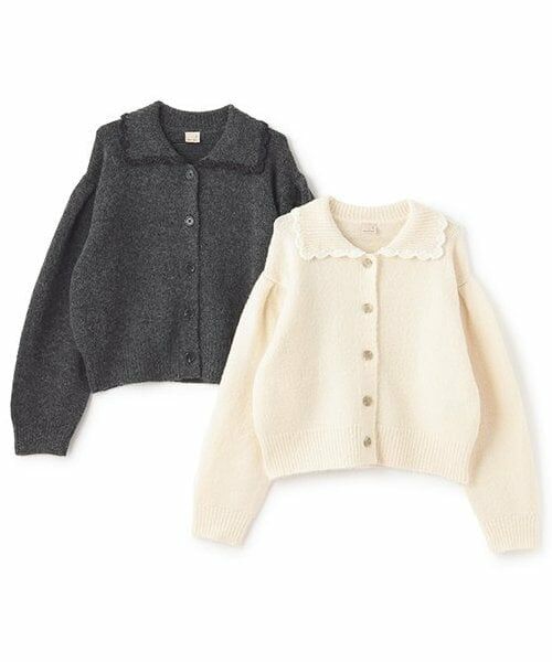 petit main / プティマイン カーディガン・ボレロ | 【リンク】衿ニットカーディガン(ジュニア) | 詳細6