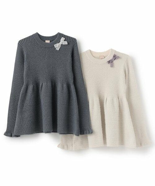 petit main / プティマイン ニット・セーター | 【リンク】ラメペムラムニット(ジュニア) | 詳細6