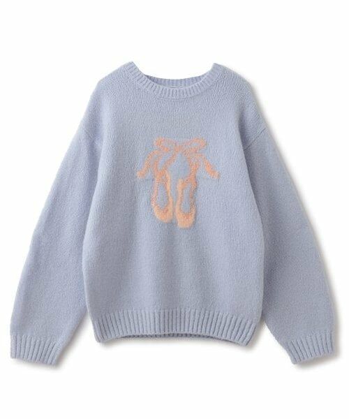 petit main / プティマイン ニット・セーター | 【フワもちっと/リンク】アソートニット(ジュニアサイズ)（ライト ブルー）