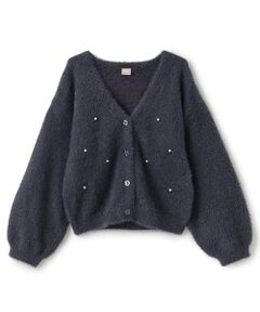 petit main / プティマイン カーディガン・ボレロ | 【リンク】シャギーニットカーディガン(ジュニア)