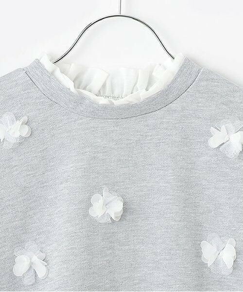 petit main / プティマイン スウェット | 【吸水速乾/リンク】花モチーフトレーナー(ジュニアサイズ) | 詳細2