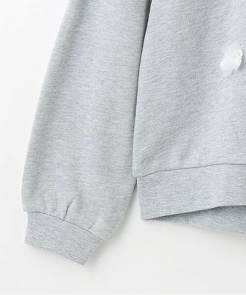 petit main / プティマイン スウェット | 【吸水速乾/リンク】花モチーフトレーナー(ジュニアサイズ) | 詳細3