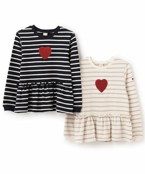 petit main / プティマイン スウェット | 【リンク】ハートペプラムトレーナー(ジュニア) | 詳細9