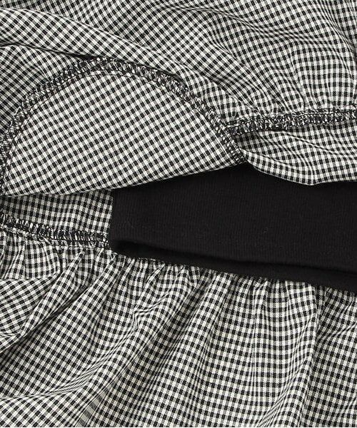 petit main / プティマイン ミニ丈・ひざ丈ワンピース | 【リンク】ギンガムドッキングワンピース(ジュニア) | 詳細5