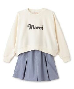 petit main / プティマイン スウェット | 【リンク】ロゴトレーナーセットアップ(ジュニア)