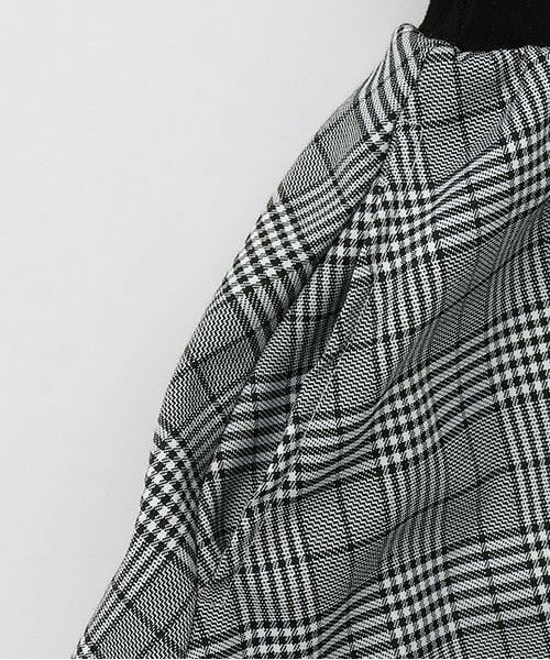 petit main / プティマイン ミニ丈・ひざ丈ワンピース | 【リンク】チェック切り替えワンピース(ジュニア) | 詳細3