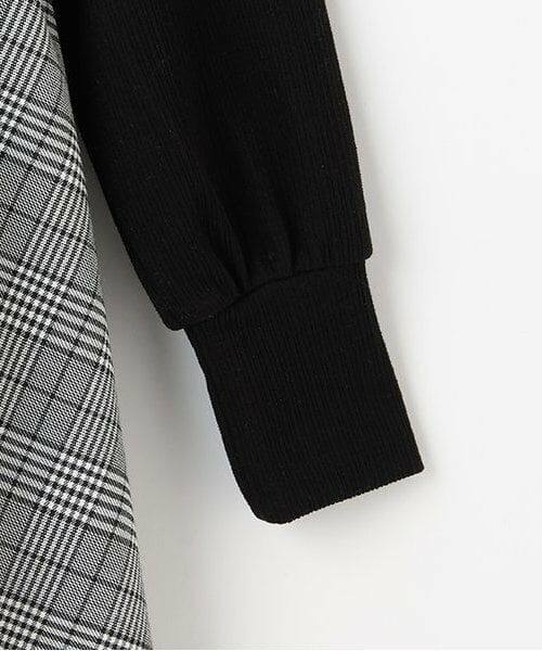 petit main / プティマイン ミニ丈・ひざ丈ワンピース | 【リンク】チェック切り替えワンピース(ジュニア) | 詳細4